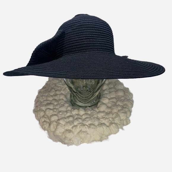 Scala Pronto Black Wide Brim Sun Hat One Size Fits Most main image 4